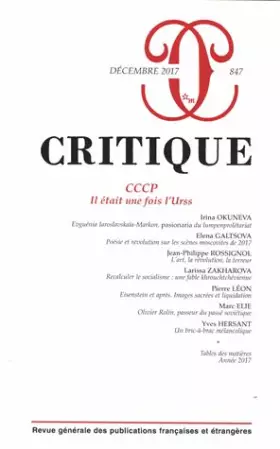 Couverture du produit · Critique 847