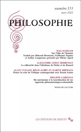 Couverture du produit · Philosophie 153