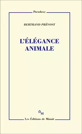Couverture du produit · L'Élégance animale