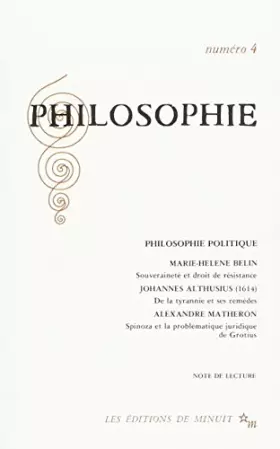 Couverture du produit · Philosophie