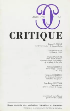 Couverture du produit · Revue Critique