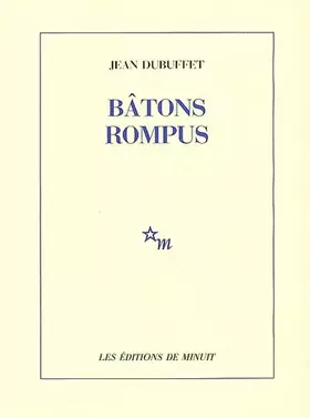 Couverture du produit · Bâtons rompus