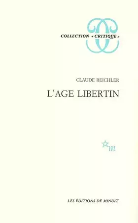 Couverture du produit · L'Âge libertin