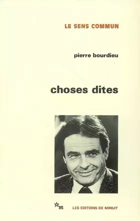 Couverture du produit · Choses dites
