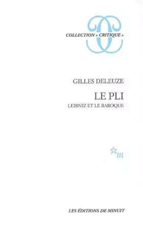 Couverture du produit · Le pli - Leibniz et le baroque.