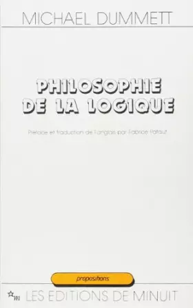 Couverture du produit · Philosophie de la logique