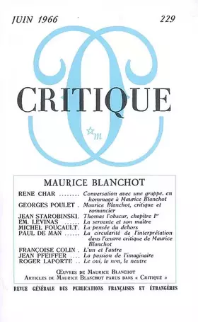 Couverture du produit · Critique