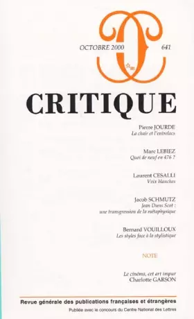 Couverture du produit · Critique