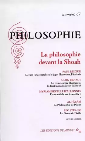 Couverture du produit · Philosophie 67