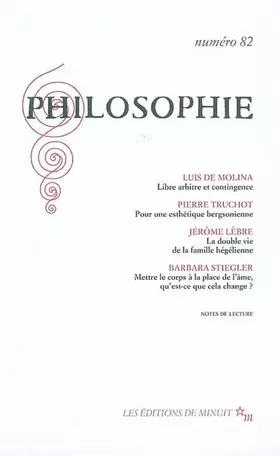 Couverture du produit · Philosophie, numéro 82
