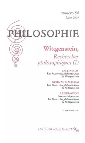 Couverture du produit · Philosophie 84
