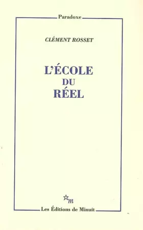 Couverture du produit · L'école du réel