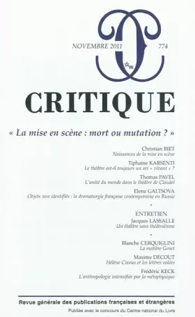 Couverture du produit · Revue critique 774