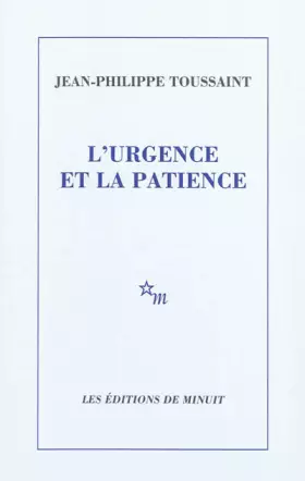 Couverture du produit · L'urgence et la patience
