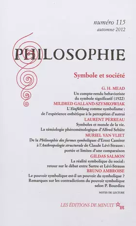 Couverture du produit · Philosophie 115