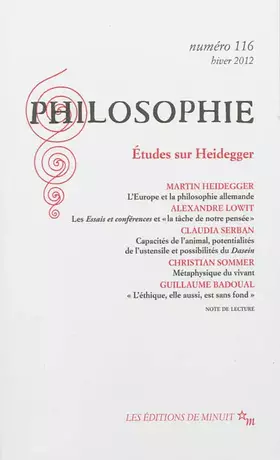 Couverture du produit · Philosophie 116