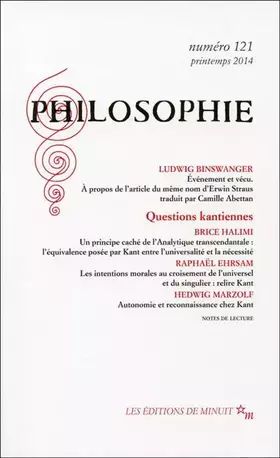 Couverture du produit · Philosophie 121