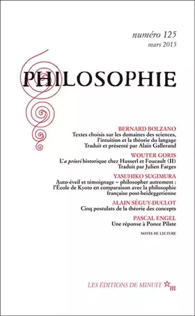 Couverture du produit · Philosophie 125