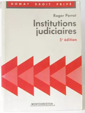 Couverture du produit · Institutions judiciaires