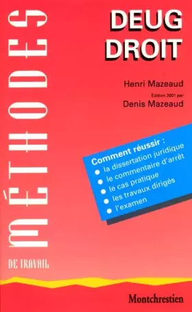 Couverture du produit · Methodes de Travail