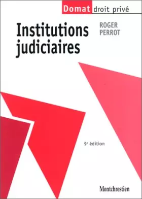 Couverture du produit · Les institutions judiciaires