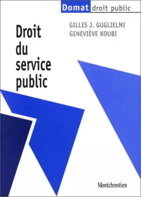 Couverture du produit · Droit du service public