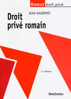 Couverture du produit · Le Droit privé romain