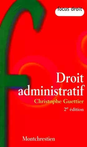 Couverture du produit · Droit Administratif