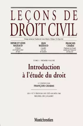 Couverture du produit · Introduction au droit