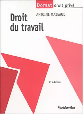 Couverture du produit · Droit du travail