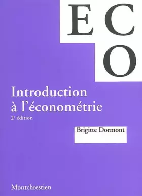 Couverture du produit · Introduction à l'économétrie