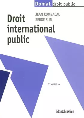 Couverture du produit · Droit international public