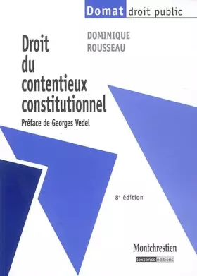 Couverture du produit · Droit du contentieux constitutionnel