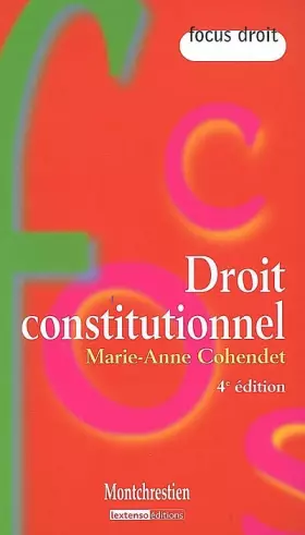 Couverture du produit · Droit constitutionnel