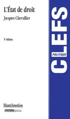 Couverture du produit · L'Etat de droit