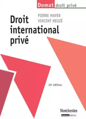 Couverture du produit · Droit international privé