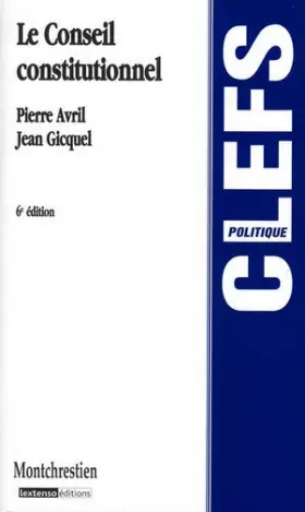 Couverture du produit · Le Conseil constitutionnel