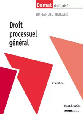 Couverture du produit · Droit processuel général