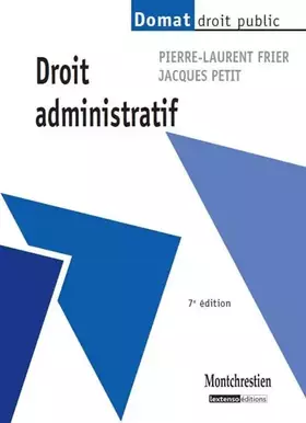 Couverture du produit · Droit administratif