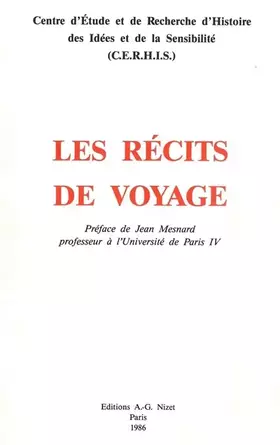Couverture du produit · Les Récits de voyage