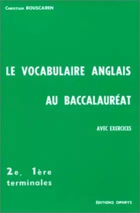 Couverture du produit · Vocabulaire anglais au bac