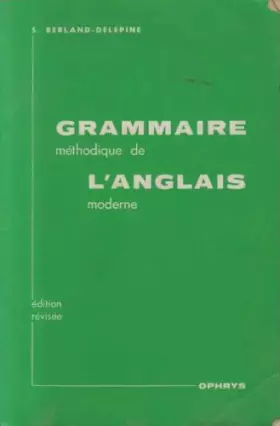 Couverture du produit · GRAMMAIRE METHODIQUE ANGLAIS