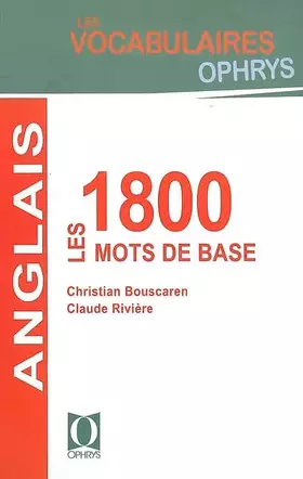 Couverture du produit · Anglais : les 1800 mots de base