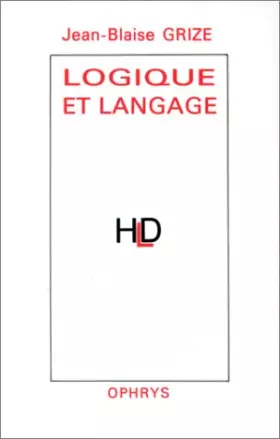Couverture du produit · Logique et langage