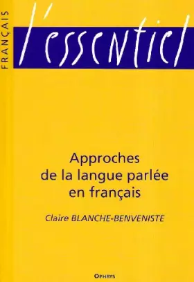 Couverture du produit · Approches de la langue parlée en français