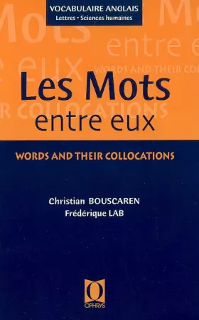 Couverture du produit · Les mots entre eux : lettres et sciences humaines