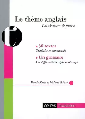 Couverture du produit · Le Thème Anglais