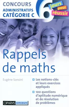 Couverture du produit · Rappel de maths -Concours administratif catégorie C