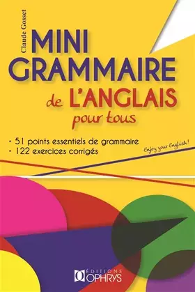 Couverture du produit · Mini grammaire de l'anglais pour tous