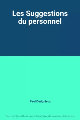 Couverture du produit · Les Suggestions du personnel